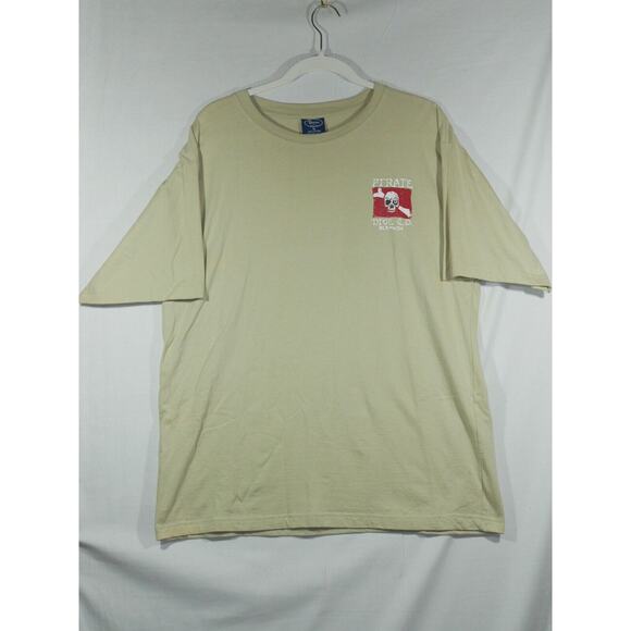 Davison's Of Bermuda T-shirt Men's XL Yellow Pirate Dive CO. Vintage - Picture 1 of 10